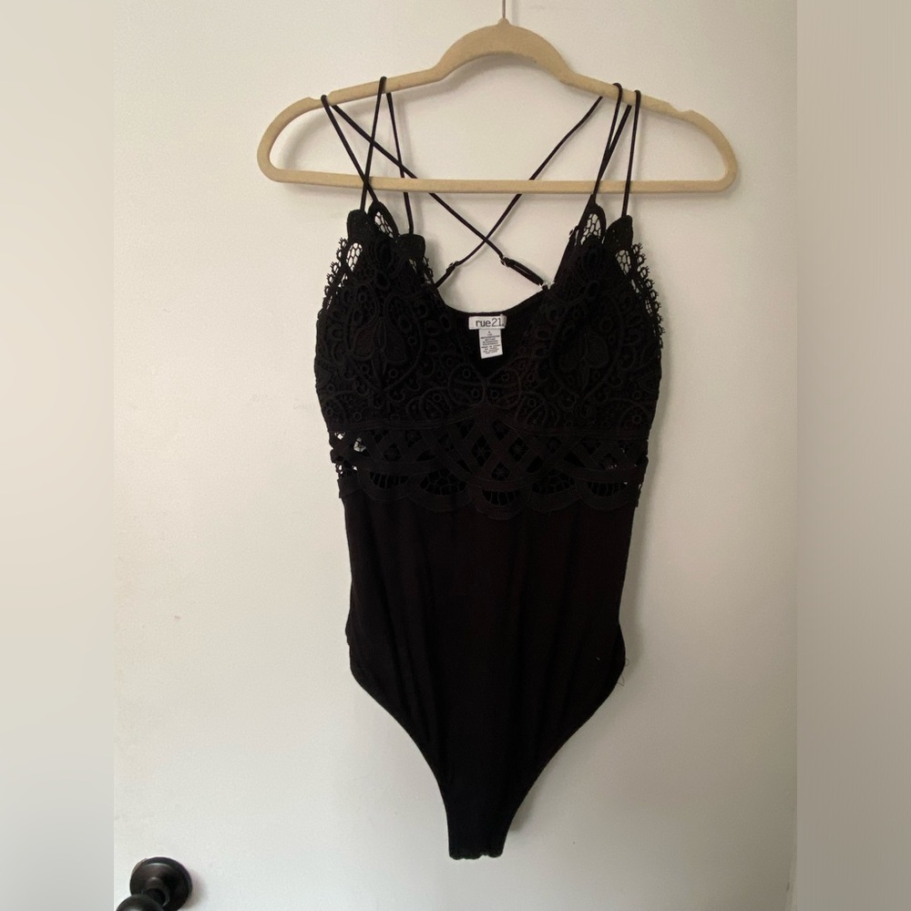 Black Lace Body Suit